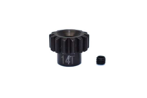 Losi 1/10 Lasernut U4 Tenacity LOS03028 Harden Steel 45# 14T Pinion Gear - 2Pc Set Black