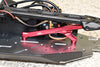 Losi 1:10 Lasernut U4 Tenacity LOS03028 / Tenacity DB Pro LOS03027V2 Upgrade Parts Aluminum Front Chassis Brace - 4Pc Set Red