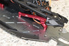 Losi 1:10 Lasernut U4 Tenacity LOS03028 / Tenacity DB Pro LOS03027V2 Upgrade Parts Aluminum Front Chassis Brace - 4Pc Set Red