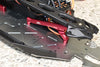 Losi 1:10 Lasernut U4 Tenacity LOS03028 / Tenacity DB Pro LOS03027V2 Upgrade Parts Aluminum Front Chassis Brace - 4Pc Set Red