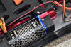 Losi 1:10 Lasernut U4 Tenacity LOS03028 / Tenacity DB Pro LOS03027V2 Upgrade Parts Aluminum Motor Mount Plate With Heat Sink Fins - 10Pc Set Red