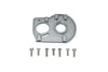 Losi 1/10 Lasernut U4 Tenacity LOS03028 Aluminum Motor Mount Plate With Heat Sink Fins - 10Pc Set Gray Silver