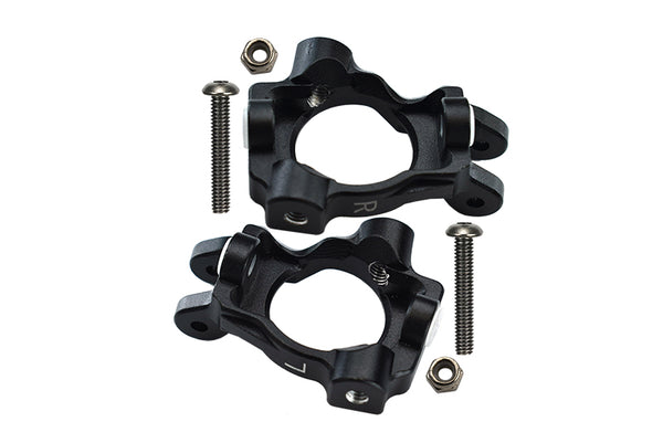 Losi 1:10 Lasernut U4 Tenacity LOS03028 / Tenacity DB Pro LOS03027V2 Upgrade Parts Aluminum Front C-Hubs - 6Pc Set Black