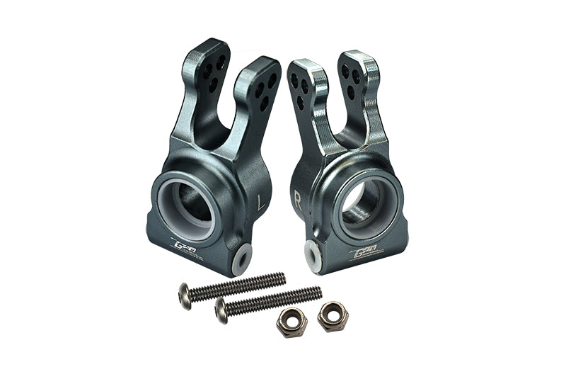 Losi 1:10 Lasernut U4 Tenacity LOS03028 / Tenacity DB Pro LOS03027V2 Upgrade Parts Aluminum Rear Knuckle Arm - 6Pc Set Gray Silver