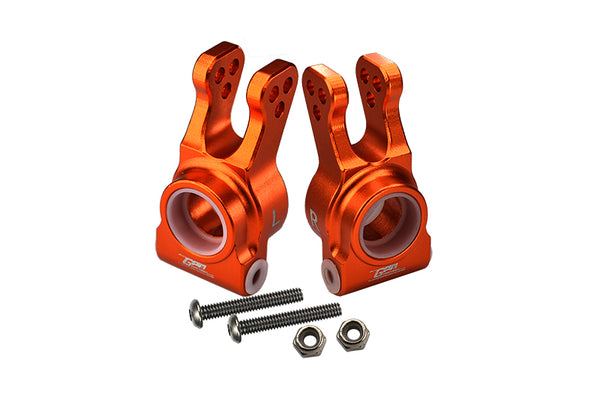 Losi 1:10 Lasernut U4 Tenacity LOS03028 / Tenacity DB Pro LOS03027V2 Upgrade Parts Aluminum Rear Knuckle Arm - 6Pc Set Orange