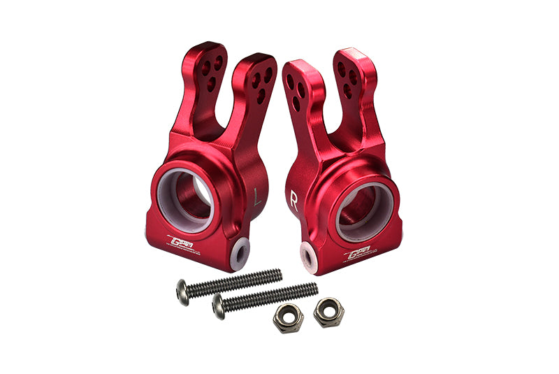 Losi 1:10 Lasernut U4 Tenacity LOS03028 / Tenacity DB Pro LOS03027V2 Upgrade Parts Aluminum Rear Knuckle Arm - 6Pc Set Red