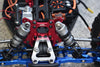 Losi 1:10 Lasernut U4 Tenacity LOS03028 / Tenacity DB Pro LOS03027V2 Upgrade Parts Aluminum Front Shock Tower -1Pc Set Silver