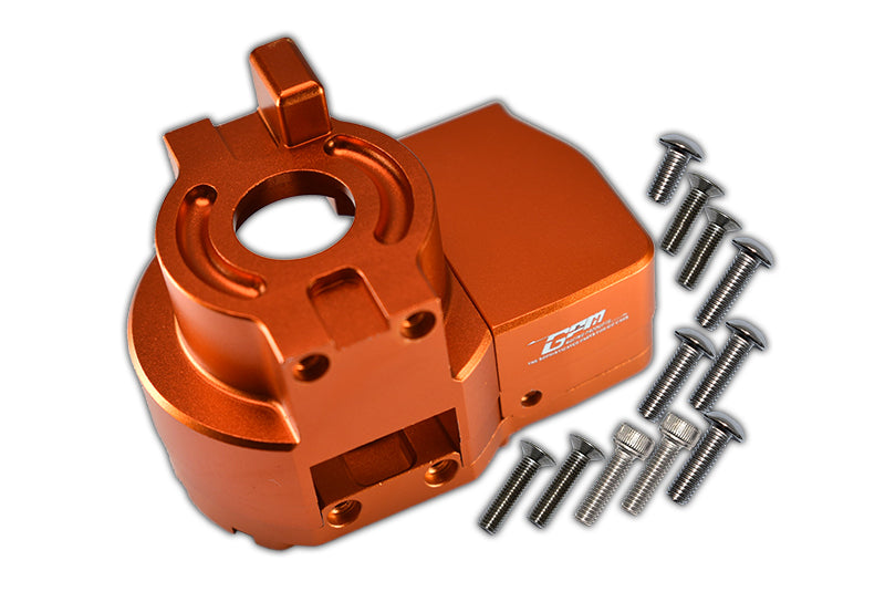 Losi 1:10 Lasernut U4 Tenacity LOS03028 / Tenacity DB Pro LOS03027V2 Upgrade Parts Aluminum Center Gearbox - 14Pc Set Orange