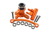 Losi 1:10 Lasernut U4 Tenacity LOS03028 / Tenacity DB Pro LOS03027V2 Upgrade Parts Aluminum Steering Assembly - 12Pc Set Orange