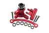 Losi 1:10 Lasernut U4 Tenacity LOS03028 / Tenacity DB Pro LOS03027V2 Upgrade Parts Aluminum Steering Assembly - 12Pc Set Red