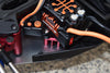 Losi 1:10 Lasernut U4 Tenacity LOS03028 / Tenacity DB Pro LOS03027V2 Upgrade Parts Aluminum Electric Control Mount With Heat Sink - 5Pc Set Orange