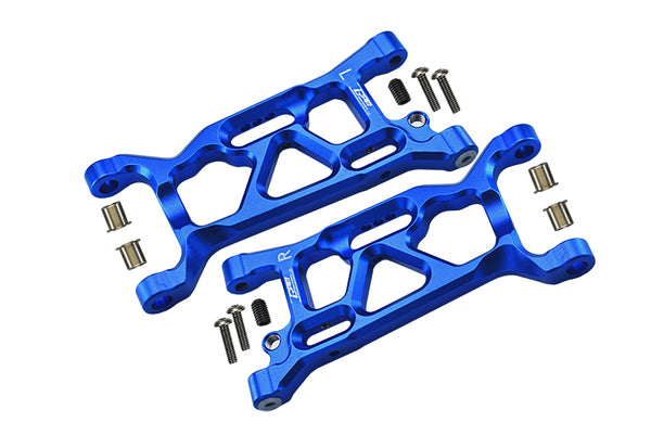 Losi 1:10 Lasernut U4 Tenacity LOS03028 / Tenacity DB Pro LOS03027V2 Upgrade Parts Aluminum Front Lower Arms - 12Pc Set Blue