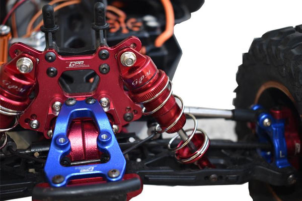 GPM Aluminum Upgrade Combo Set For Losi 1/10 Lasernut U4 Tenacity - Red (C-Hubs, Knuckles, Steering)