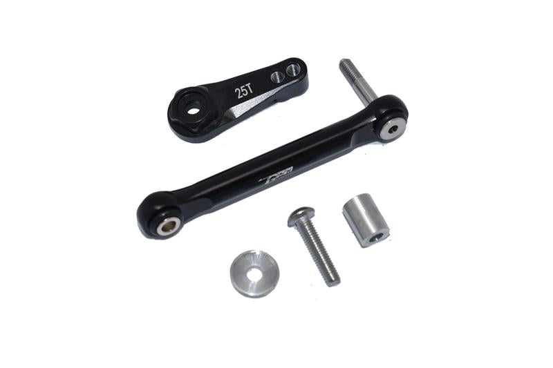 Losi 1/10 Lasernut U4 Tenacity LOS03028 Aluminum Tie Rod + 25T Servo Horn - 5Pc Set Black