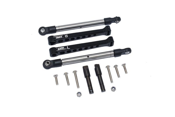 Losi 1/10 Lasernut U4 Tenacity LOS03028 Aluminum Rear Sway Bar & Stainless Steel Linkage - 12Pc Set Black