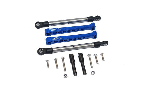 Losi 1/10 Lasernut U4 Tenacity LOS03028 Aluminum Rear Sway Bar & Stainless Steel Linkage - 12Pc Set Blue