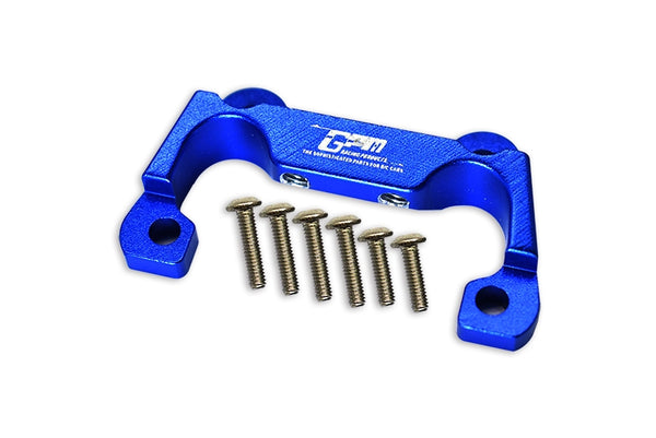 Losi 1:10 Lasernut U4 Tenacity LOS03028 / Tenacity DB Pro LOS03027V2 Upgrade Parts Aluminium Front Bumper Mount - 7Pc Set Blue
