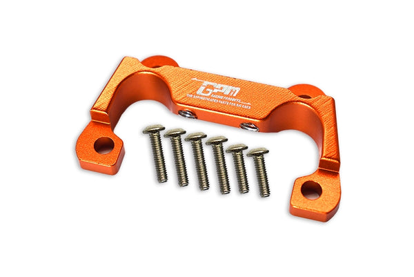 Losi 1:10 Lasernut U4 Tenacity LOS03028 / Tenacity DB Pro LOS03027V2 Upgrade Parts Aluminium Front Bumper Mount - 7Pc Set Orange