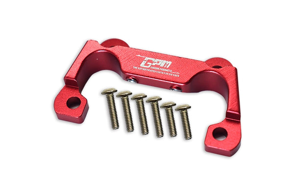 Losi 1:10 Lasernut U4 Tenacity LOS03028 / Tenacity DB Pro LOS03027V2 Upgrade Parts Aluminium Front Bumper Mount - 7Pc Set Red