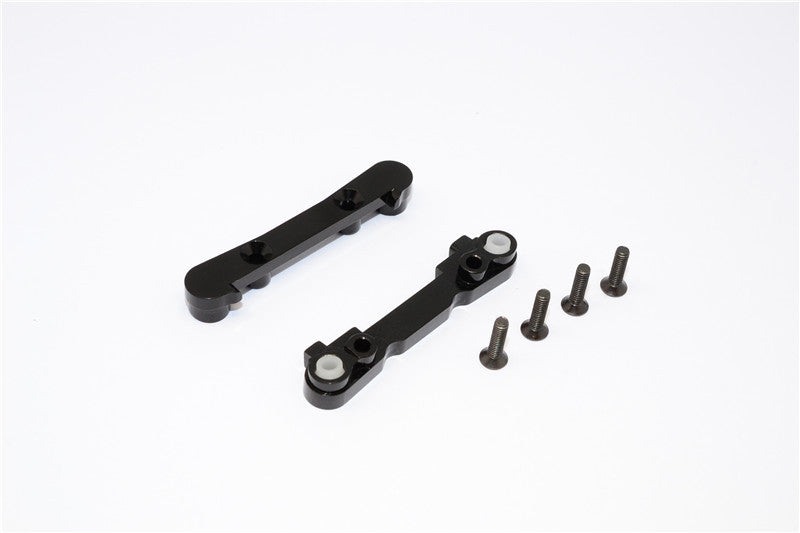 Team Losi Mini 8ight & 8ight-T Aluminum Front Suspension Mount - 2Pcs Black