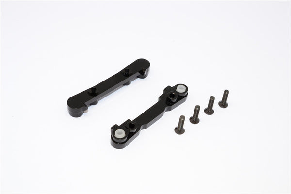 Team Losi Mini 8ight & 8ight-T Aluminum Front Suspension Mount - 2Pcs Black