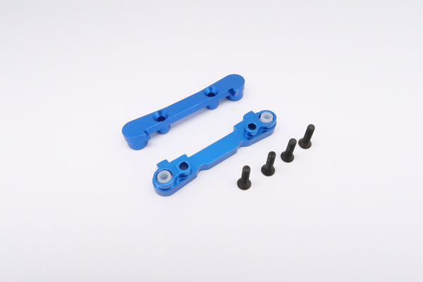 Team Losi Mini 8ight & 8ight-T Aluminum Front Suspension Mount - 2Pcs Blue