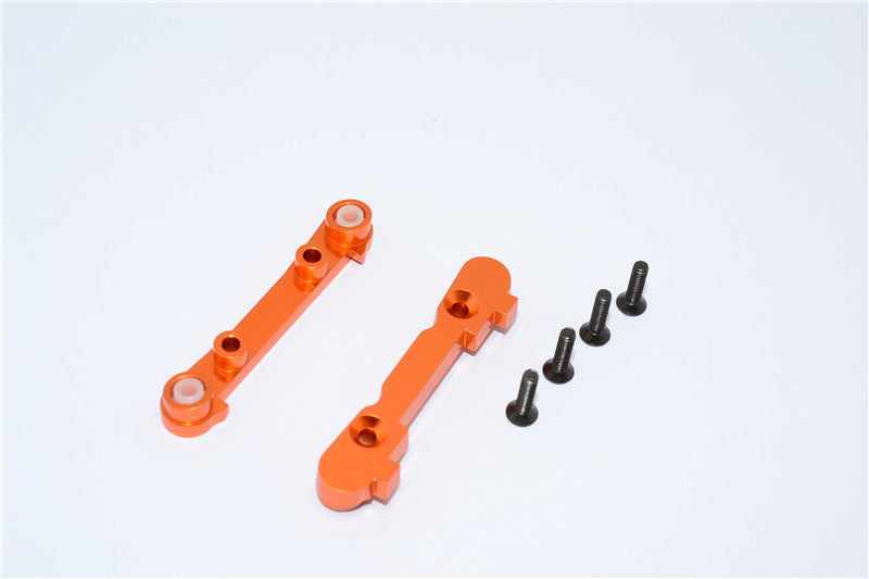 Team Losi Mini 8ight & 8ight-T Aluminum Front Suspension Mount - 2Pcs Orange