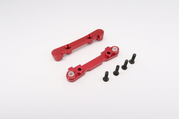 Team Losi Mini 8ight & 8ight-T Aluminum Front Suspension Mount - 2Pcs Red