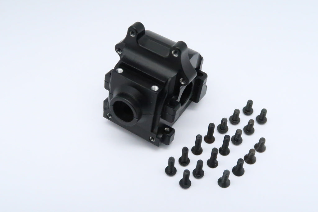 Team Losi Mini 8ight & 8ight-T Aluminum Front Gear Box - 2Pcs Set Black