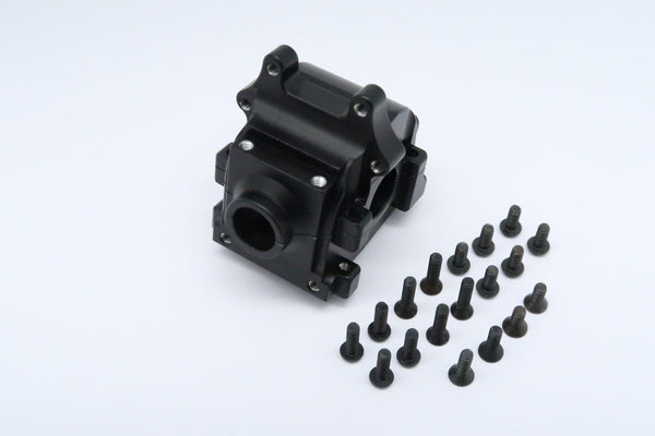 Team Losi Mini 8ight & 8ight-T Aluminum Front Gear Box - 2Pcs Set Black