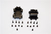 Team Losi Mini 8ight & 8ight-T Aluminum Front Gear Box - 2Pcs Set Black