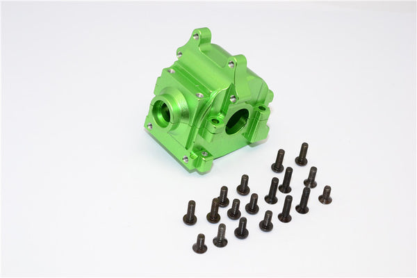 Team Losi Mini 8ight & 8ight-T Aluminum Front Gear Box - 2Pcs Set Green