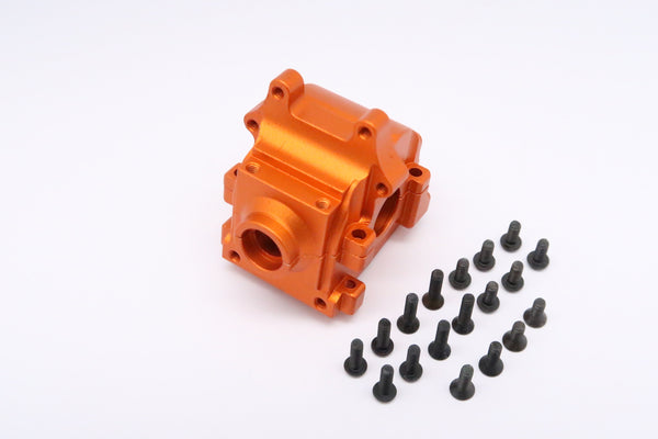 Team Losi Mini 8ight & 8ight-T Aluminum Front Gear Box - 2Pcs Set Orange