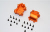 Team Losi Mini 8ight & 8ight-T Aluminum Front Gear Box - 2Pcs Set Orange
