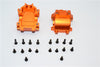 Team Losi Mini 8ight & 8ight-T Aluminum Front Gear Box - 2Pcs Set Orange