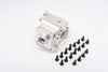 Team Losi Mini 8ight & 8ight-T Aluminum Front Gear Box - 2Pcs Set Silver