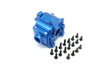 Team Losi Mini 8ight & 8ight-T Aluminum Rear Gear Box - 2Pcs Set Blue