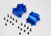 Team Losi Mini 8ight & 8ight-T Aluminum Rear Gear Box - 2Pcs Set Blue