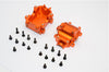 Team Losi Mini 8ight & 8ight-T Aluminum Rear Gear Box - 2Pcs Set Orange