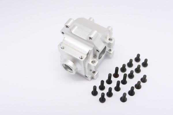 Team Losi Mini 8ight & 8ight-T Aluminum Rear Gear Box - 2Pcs Set Silver