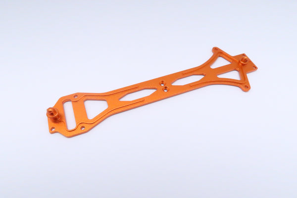 Team Losi Mini 8ight Aluminum Upper Deck With Posts - 3Pcs Orange