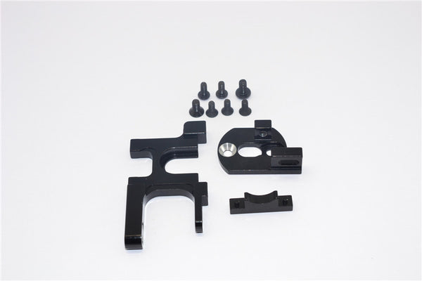 Team Losi Mini 8ight & 8ight-T Aluminum Motor Heat Sink Mount - 1 Set Black