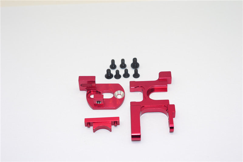 Team Losi Mini 8ight & 8ight-T Aluminum Motor Heat Sink Mount - 1 Set Red