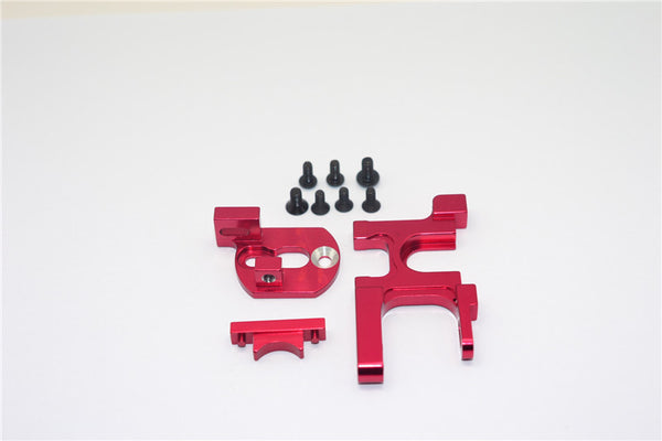 Team Losi Mini 8ight & 8ight-T Aluminum Motor Heat Sink Mount - 1 Set Red