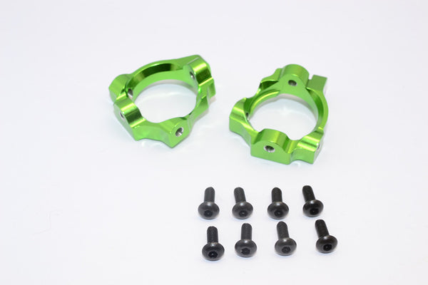 Team Losi Mini 8ight & 8ight-T Aluminum Front C-Hub - 1Pr Set Green