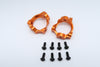 Team Losi Mini 8ight & 8ight-T Aluminum Front C-Hub - 1Pr Set Orange