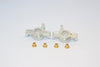 Team Losi Mini 8ight & 8ight-T Aluminum Front Knuckle Arm - 1Pr Set Silver