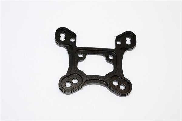 Team Losi Mini 8ight Aluminum Front Shock Tower (Thicker) - 1Pc Set Black