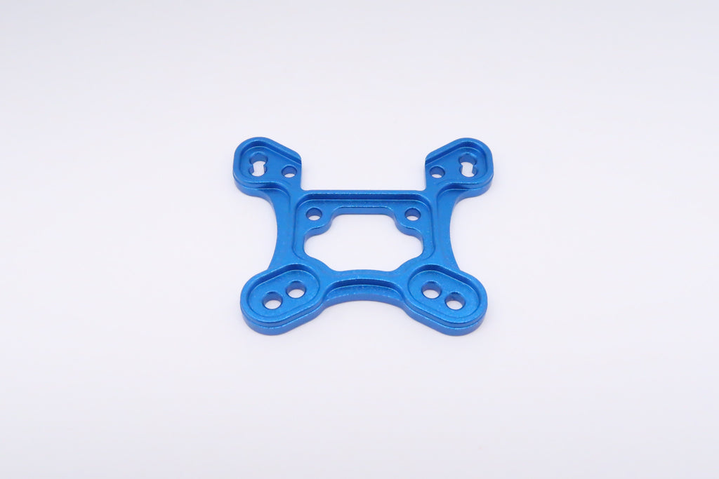 Team Losi Mini 8ight Aluminum Front Shock Tower (Thicker) - 1Pc Set Blue