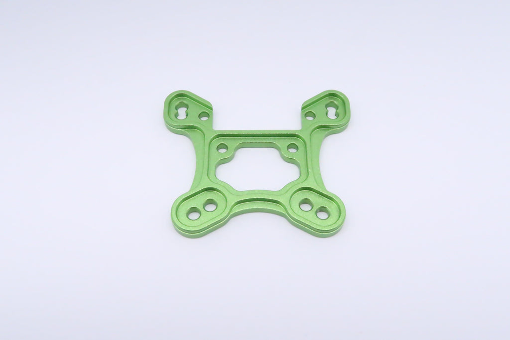 Team Losi Mini 8ight Aluminum Front Shock Tower (Thicker) - 1Pc Set Green